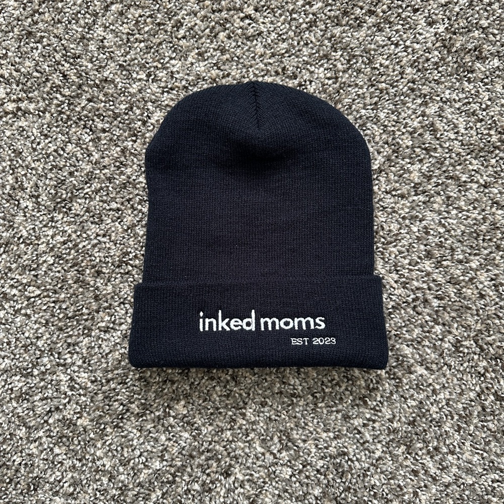 YP Classics Unisex Black Pull-On Beanie inked moms Merch